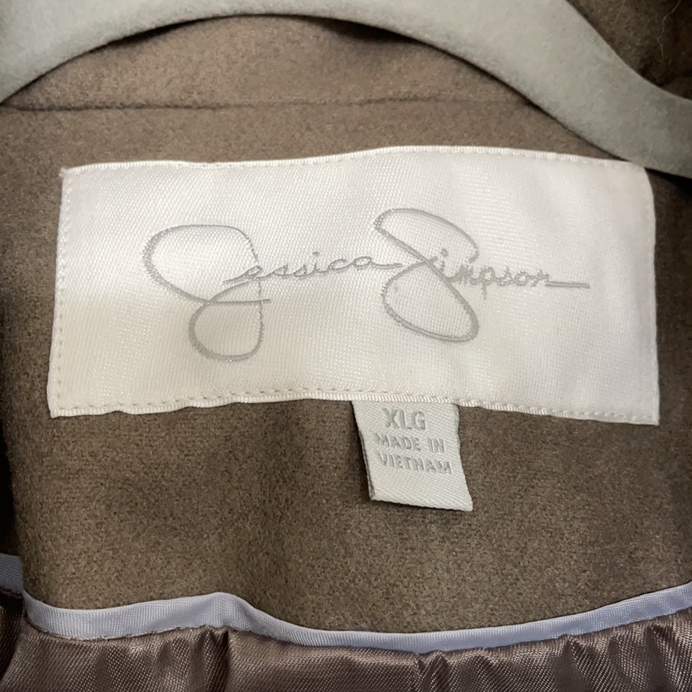 Jessica Simpson XL button up coat with hood - Picture 2 of 4